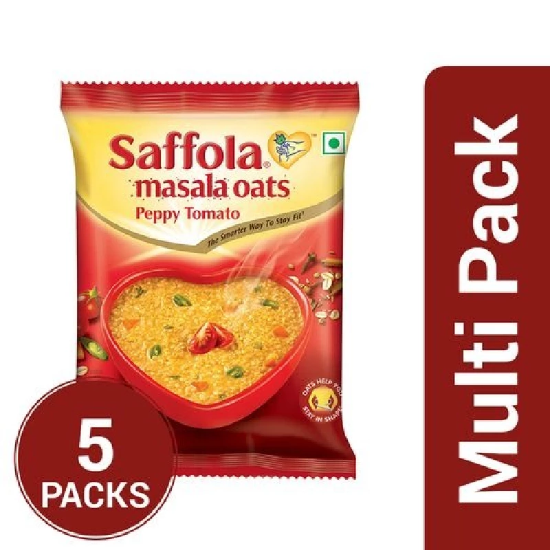 Saffola Masala Oats -Peppy Tomato, 40 g-1.webp